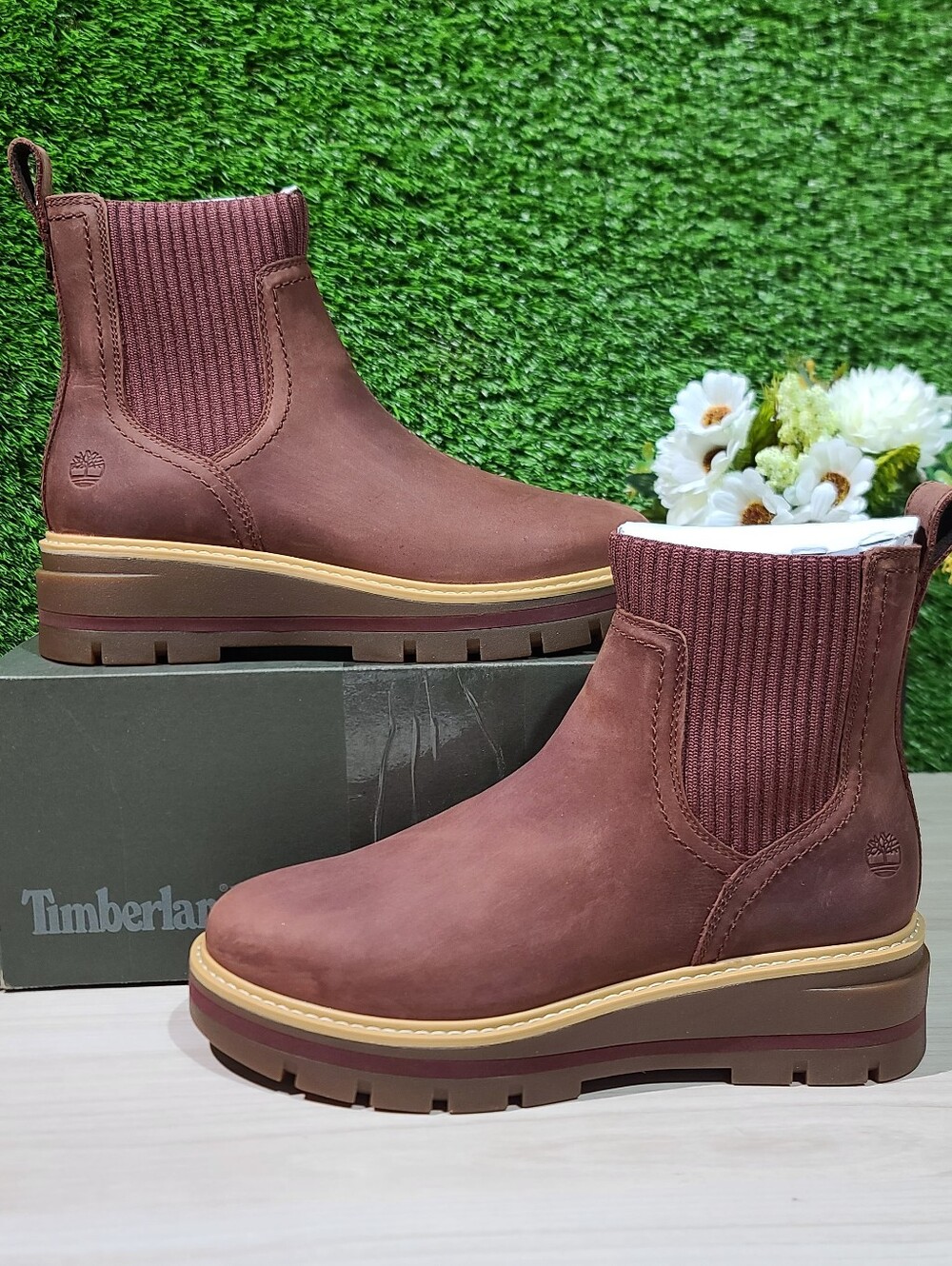 Timberland Cervinia Valley Chelsea Boots /MD Brown Full Grain US Women's 7.5 NEW